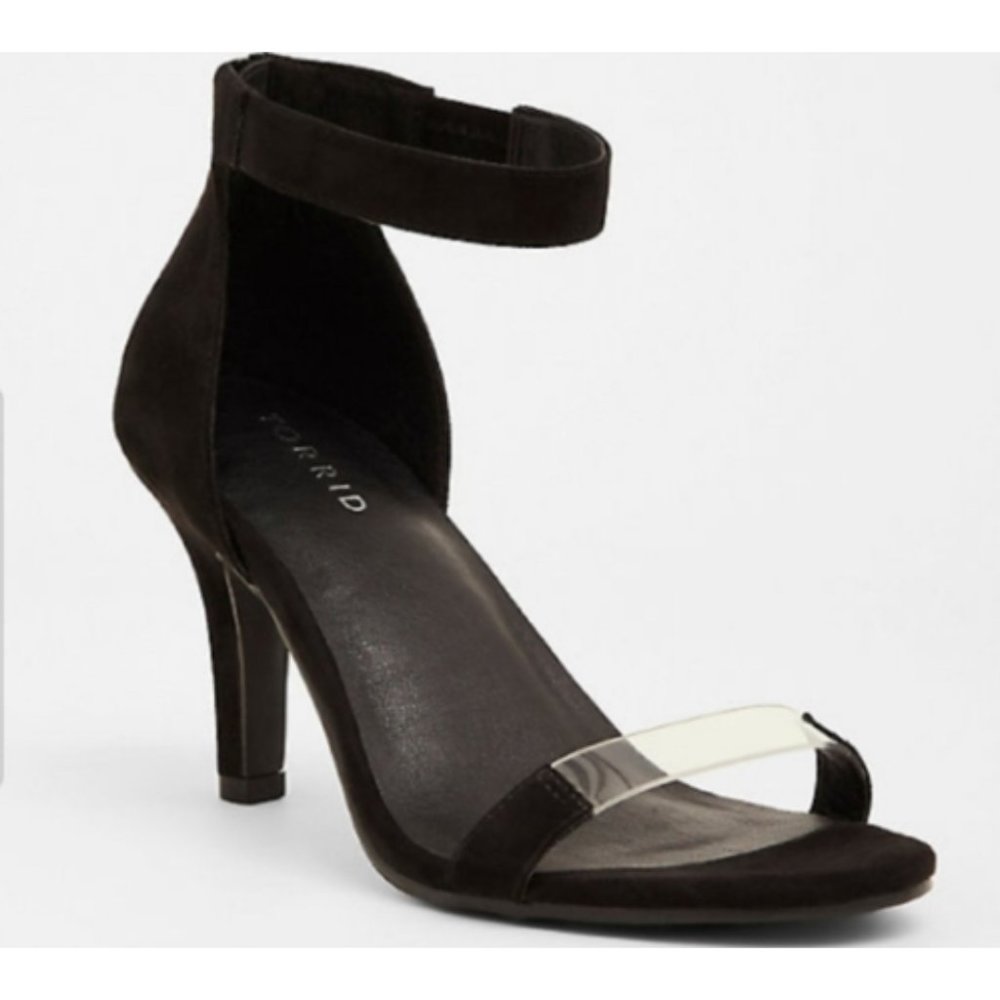 Torrid Lucite Black Heel Shoes